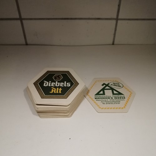 Bierdeckel diebels alt 25er - bierdeckel,