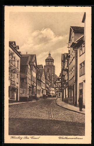 Ansichtskarte homberg cassel - ansichtskarte,