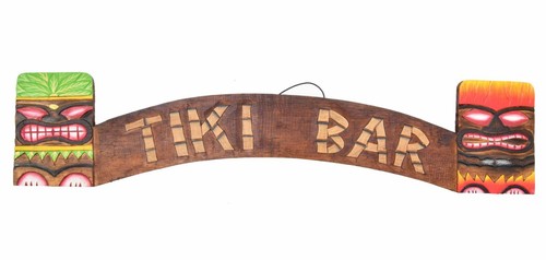 Schild 100cm tiki bar - schild,