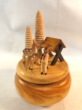 Spieldose Spieluhr Futterstelle Lied: Oh Tannenbaum Erzgebirge  Weihnachten