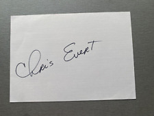CHRIS EVERT Tennis In-person signed  Briefkarte 10x15 Autogramm
