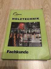 Fachkunde Holztechnik Tischler Schreiner Berufsschule Ausbildung