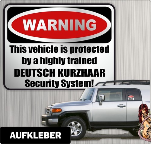 Auto aufkleber warning deutsch - aufkleber,