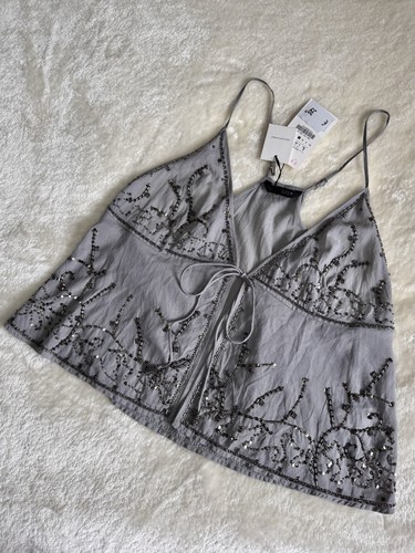 Zara pailletten top - zara,