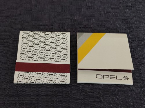 Opel streichholzheftchen 2x - opel,