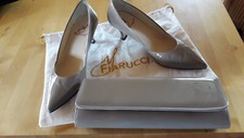 Pumps und passende Clutch in taupe