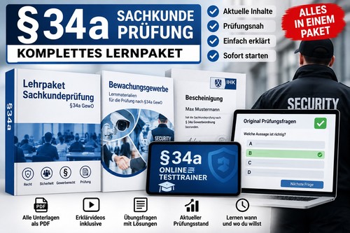 34a sachkunde komplettpaket - §34a,