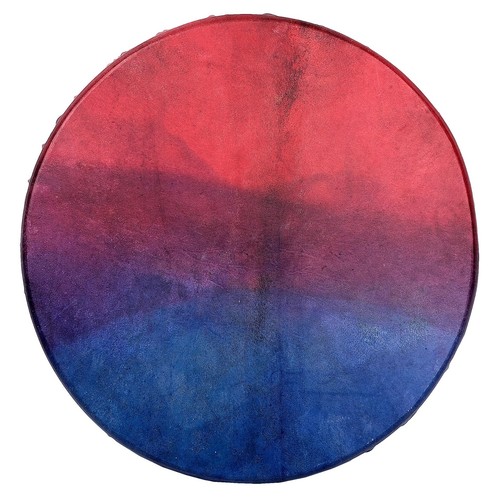 Schamanentrommel rot blau - blau, 50
