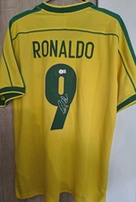 Ronaldo Nazario R9 Autogramm Handsigniertes Trikot Brasilien COA Beckett Legende