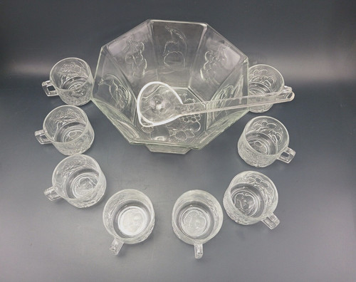 Bowle service glasbowle set 8 - service,