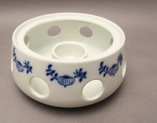 Gilitzer Porzellan Stövchen blaues Dekor Mohn Zwiebel No.7261