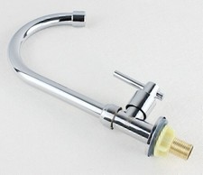 Einhebel Waschtischarmatur Wasserhahn Kaltwasser Küche Spültischarmatur Arm