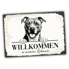 Hundeschild Willkommen Zuhause