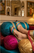 Damenschuhe Jutties Punjabi