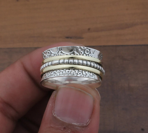 Spange ring geschnitzter - spange,