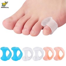 6 Stück Zehenspreizer, Gel Zehenstrecker Kleiner Zeh, Silikon Zehentrenner für B