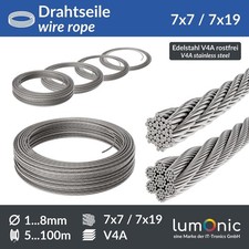 5-100m Drahtseil 1-8mm