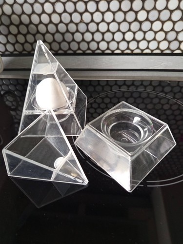 Eierbecher 2er set aus acryl - aus,