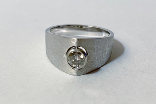 Weißgold diamant ring 585 - diamant, tw