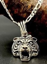 Tiger Kopf Anhänger + Figaro