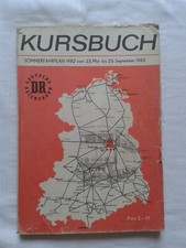 Kursbuch der Deutschen Reichsbahn DR Sommerfahrplan 1982