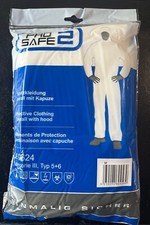 5x Schutzanzug Einweganzug Maler Schutz Lackieranzug Einwegoverall Kat.3 Typ 5,6