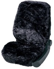 Lammfellbezug Lammfell Auto Sitzbezug Sitzbezüge Fell Merino anthrazit-blau 
