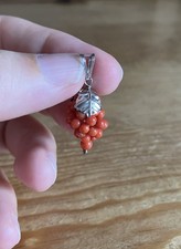 Silber 925 Koralle Anhänger