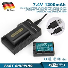 2PCS NP-FP50 Akku +Ladegerät