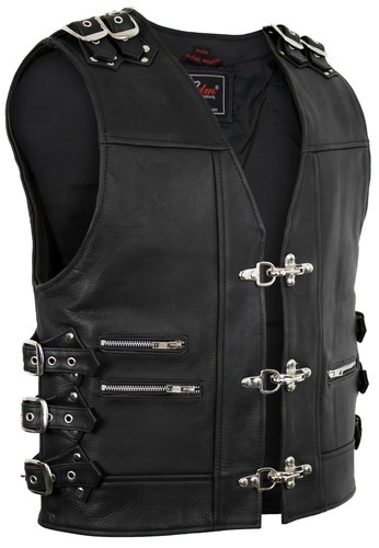 Herren lederweste kutte - herren,
