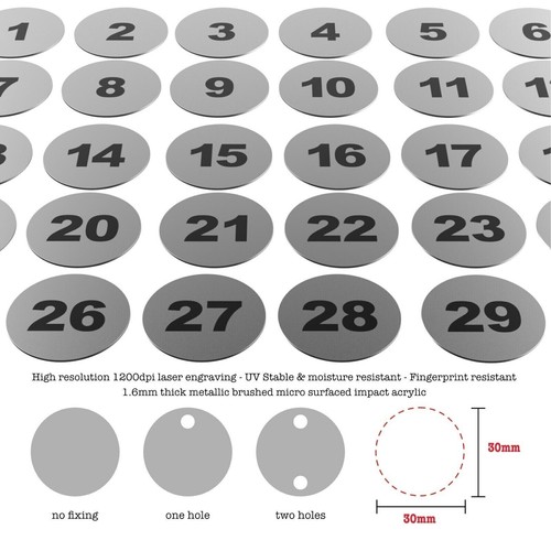 1-200 lasergravierte