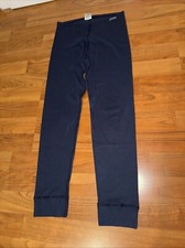 Odlo Ski Leggin Hose Unter wäsche Blau Unisex Größe 140