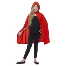 Umhang mit Kapuze, Rot
