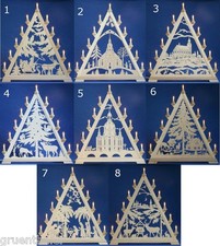 Taulin Schwibbogen / Lichterbogen Spitze Fensterdreieck Erzgebirge Frauenkirche 