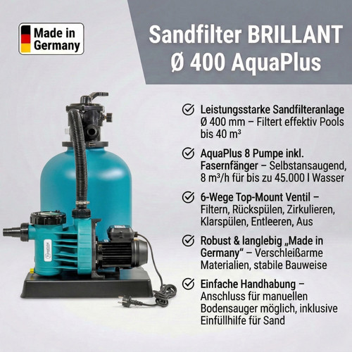 Sandfilteranlage brillant 400 - brillant,
