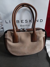 LIEBESKIND Berlin Bag Leder Hand Tasche Satchel S braun taupe NP249€ TOP NEU