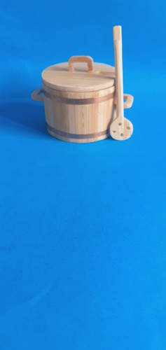 Holzwanne mit deckel - mit,