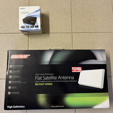 SELFSAT Flat Satellite Antenne, mit dual-linearer Polarisation & HDTV Receiver