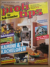 Zeitschrift profi tips für Selbermacher (Heimwerker Magazin) 10/1988 Kamine DIY