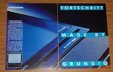 Seltene Werbung GRUNDIG MONOLITH M70 - 100 IDTV 100 Hertz Fernseher 1990