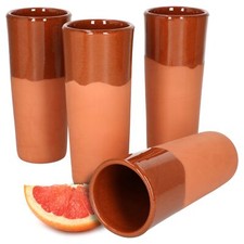 4er Set Ton-Becher 250ml 4