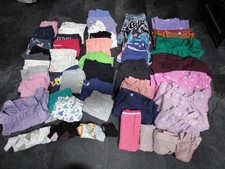 52tlg Mädchen Kleiderpaket 128/134/140 T-Shirt Leggings Short Socken Kleid Rock