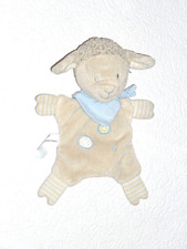 TCM Tchibo SCHAF LAMM blau beige Sterne Schmusetuch Schnuffeltuch Kuscheltuch