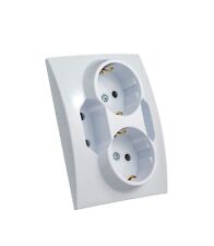 Schutzkontakt Steckdose 2, 3, 4-fach Steckdose Unterputz Schuko Steckdosen