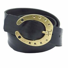 Ledergürtel 4cm breit schwarz