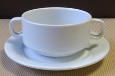 24 Suppentassen 26 cl Porzellan Gastronomie Hotelporzellan stapelbar mit Untere