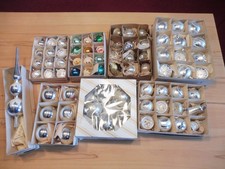 Alter Christbaumschmuck Reflex Kugeln Baumspitze Glocken