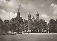 Maastricht,Vrijthof,VW Käfer, Opel Rekord P I, DKW 3=6, Ford Buckel Taunus,