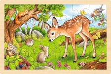 Einlegepuzzle Rehkitz Spiel