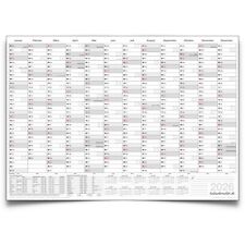 Grosser PREMIUM Wandkalender Wandplaner Jahreskalender 2026 - grau, 14 Monate